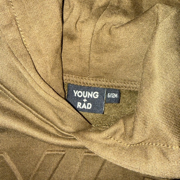 Young + rad Olive Green Hoodie - Picture 2 of 2